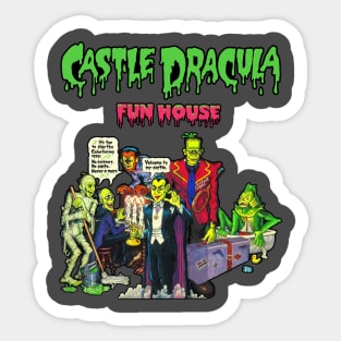 Castle Dracula Fun House Sticker